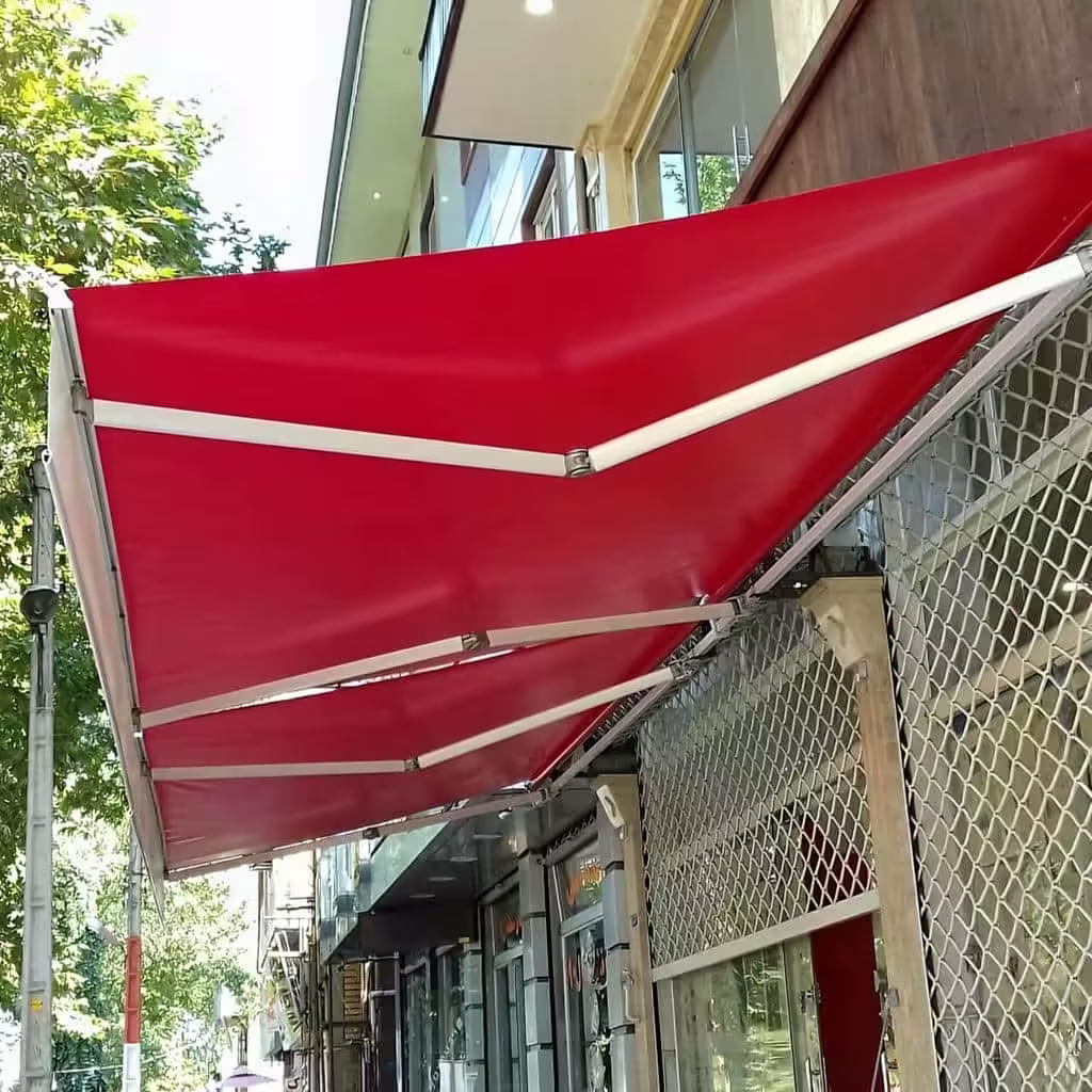 سایبان برقی اتوماتیک مغازه و پارکینگ 058 کاربرد سایبان برقی در هرمزگان