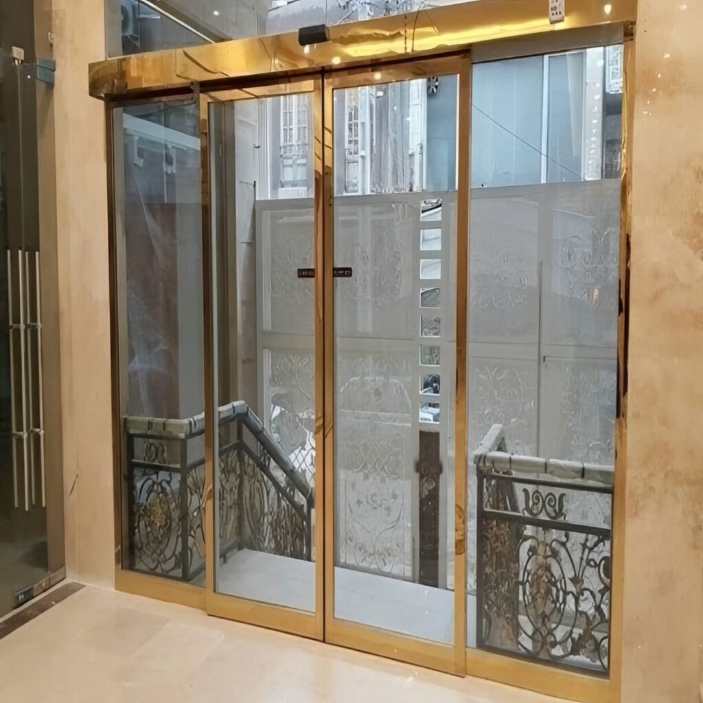 درب شیشه ای کشویی با شیشه سکوریت در بندر عباس