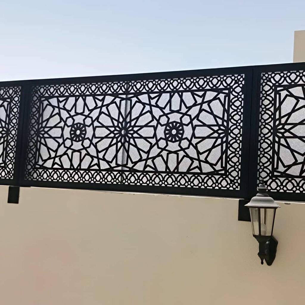 نرده لیزری طرح هندسی در بندر عباس
