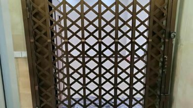 6 مدل درب آکاردئونی تسمه پهن آهنی در بندر عباس