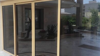 6 مدل درب اتوماتیک شیشه‌ای فریم دار آلومینیوم در بندر عباس