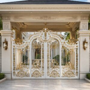 11 طرح درب پارکینگ برش لیزری طرح هندسی در بندر عباس