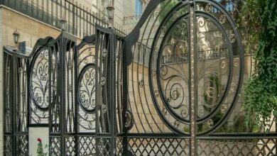 9 مدل درب حیاط مشبک نورگیر در بندر عباس