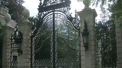 10 مدل درب فلزی ریلی باغ در بندر عباس