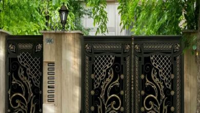 9 نمونه درب ویلایی حفاظ دار ورودی در بندر عباس