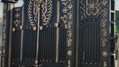 6 طرح درب آهنی کلاسیک کتیبه دار در بندر عباس