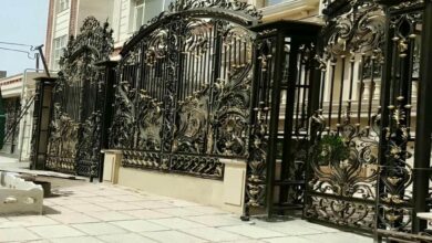 6 طرح درب ویلایی فرفورژه نمای رومی در بندر عباس