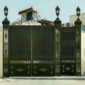 14 مدل درب پارکینگ فلزی نمای ساختمان در بندر عباس