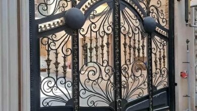 7 طرح درب باغ آهنی قوسی در بندر عباس
