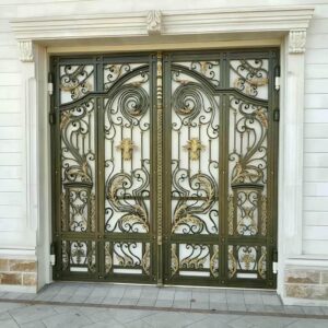 7 طرح درب ویلایی طرح چوب فلزی در بندر عباس