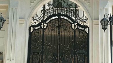 6 طرح درب حیاط بزرگ پارکینگ در بندر عباس