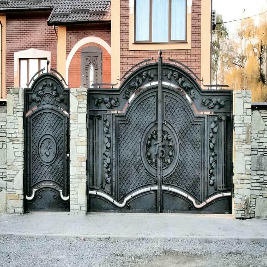 مدل درب پارکینگ ساده پروفیلی مناسب نمای مدرن در بندر عباس