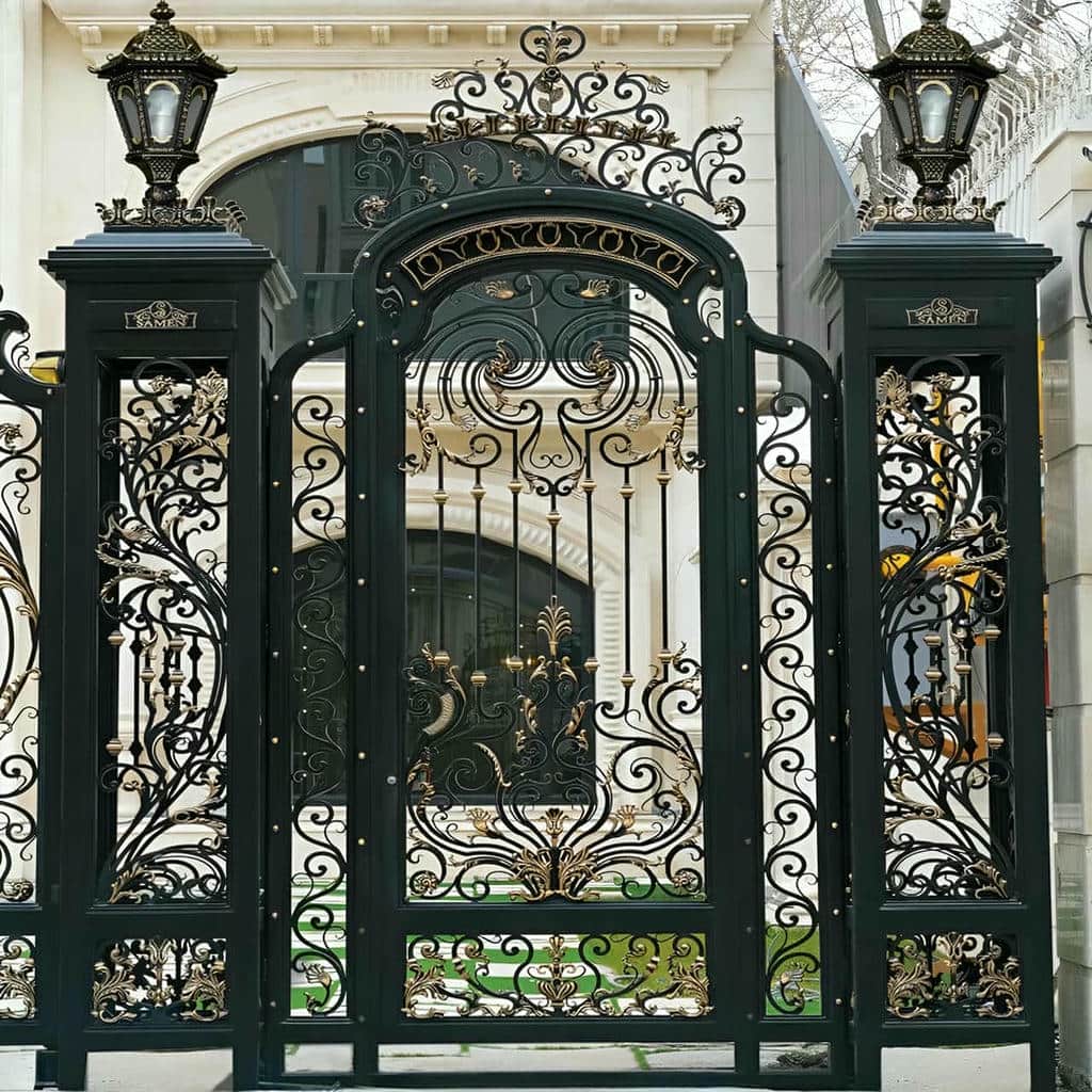 7 نمونه درب فلزی CNC حیاط در بندر عباس