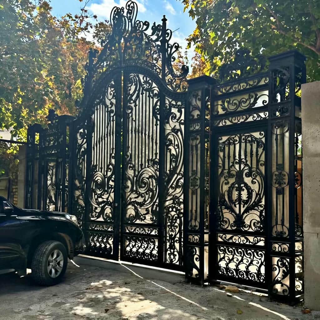 فروش درب پارکینگ برش لیزری طرح هندسی با الگوی مدرن در بندر عباس