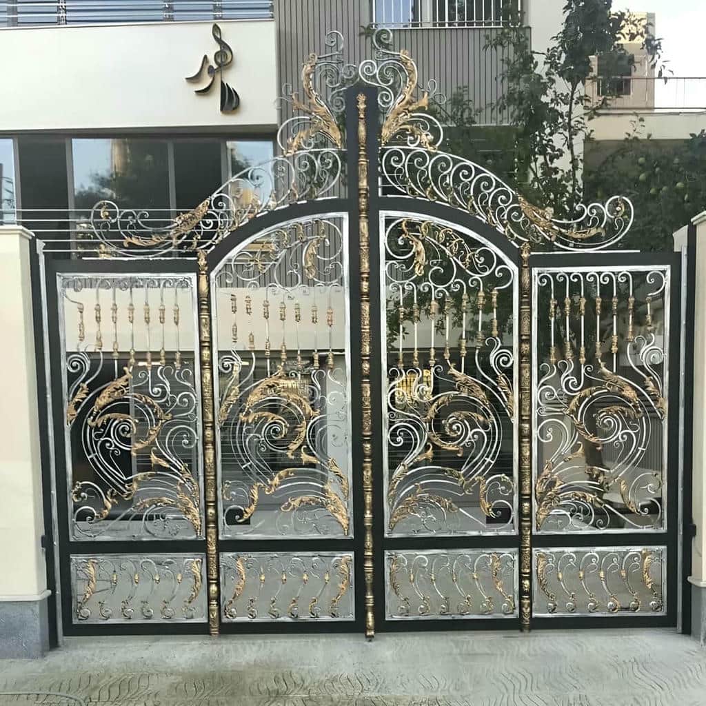 تولید درب باغ ویلایی قوسی فرفورژه در بندر عباس