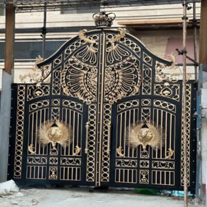 6 نمونه درب حیاط فلزی دو لنگه در بندر عباس