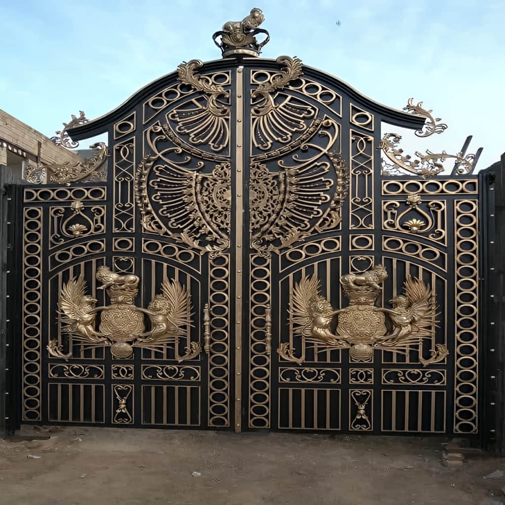 خرید درب آهنی شیک ورودی حیاط با پوشش کامل در بندر عباس خرید درب آهنی شیک ورودی حیاط با پوشش کامل در بندر عباس