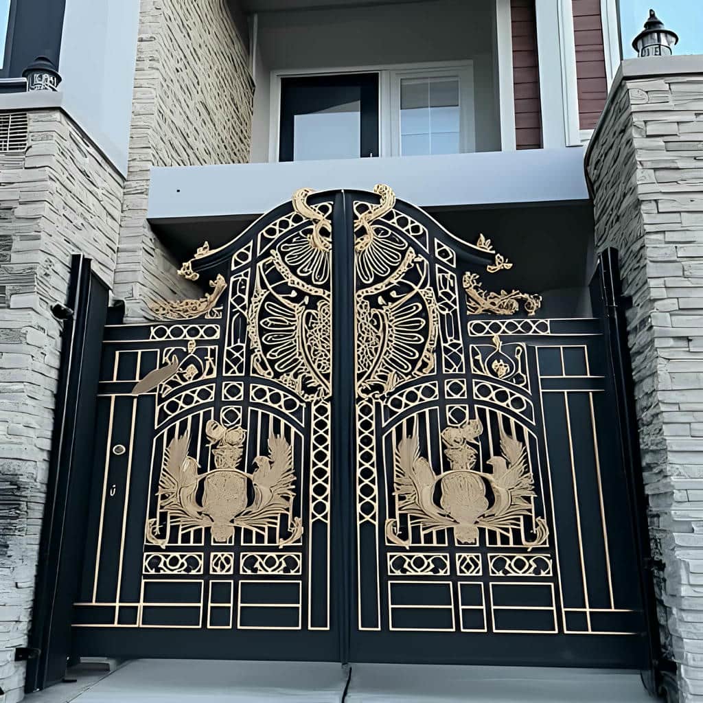 خرید درب آهنی ضد زنگ ویلایی با پوشش محافظ در بندر عباس