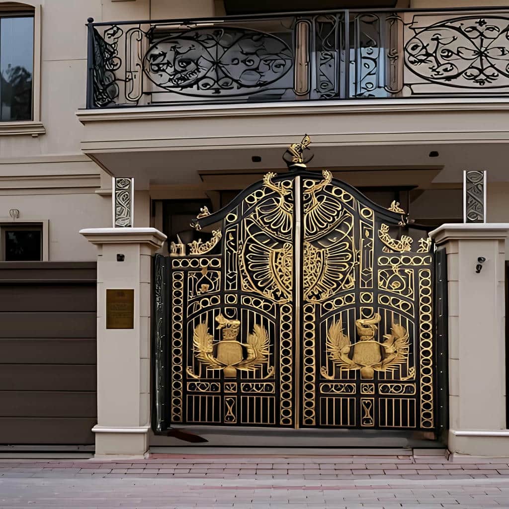 سفارش درب حیاط ورودی محوطه دو لنگه در بندر عباس