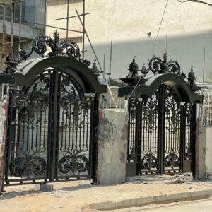 6 نمونه درب حیاط لولایی ستون دار در بندر عباس
