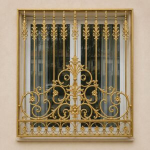 10 نمونه نرده پنجره فرفورژه گل دار در بندر عباس