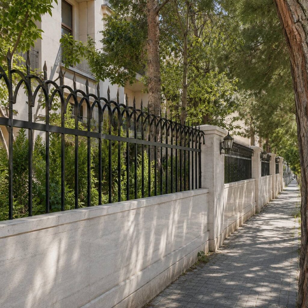 انتخاب حفاظ دیوار مدرن خطی در بندر عباس برای نمای مینیمال