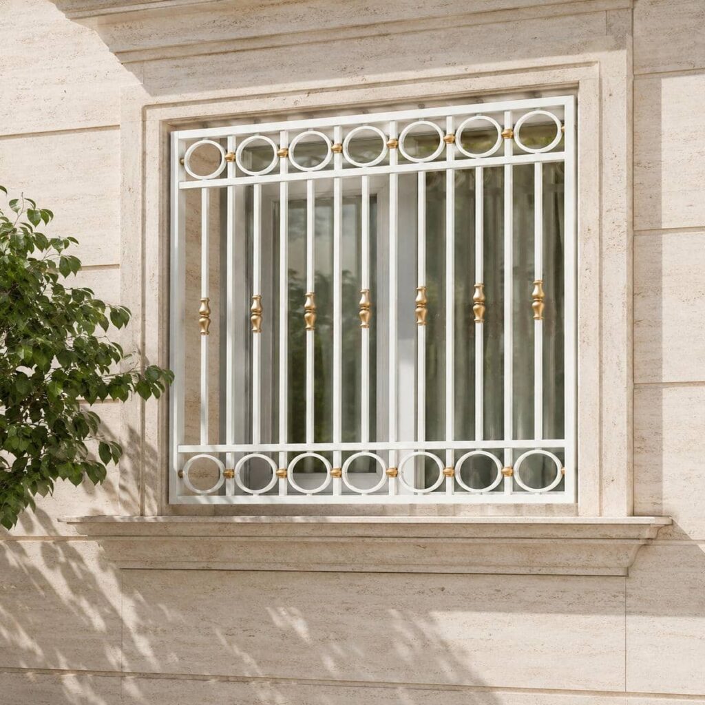 ساخت حفاظ پنجره ضد سرقت میله عمودی با قاب پروفیلی در بندر عباس