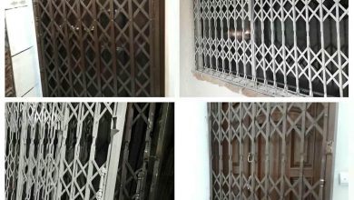گارد درب آپارتمان فلزی مشکی بندر عباس