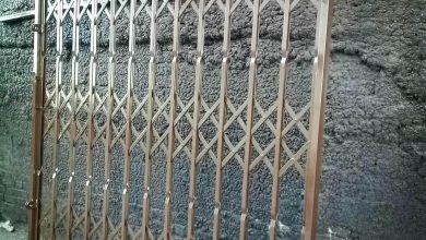 حفاظ ضربدری آکاردئونی بندر عباس با طرح ضربدری فلزی