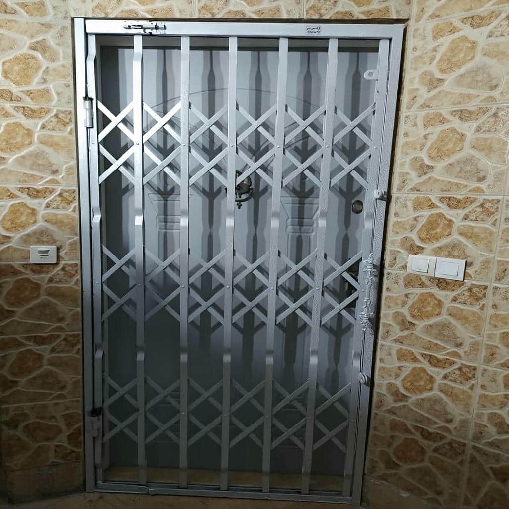 درب آکاردئونی ضد سرقت بندر عباس مدل ساده فلزی