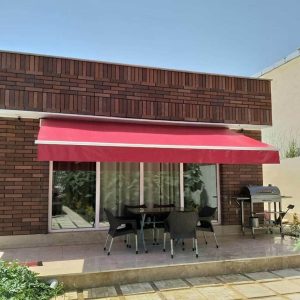 سایبان تراس برقی بندر عباس با پوشش مقاوم