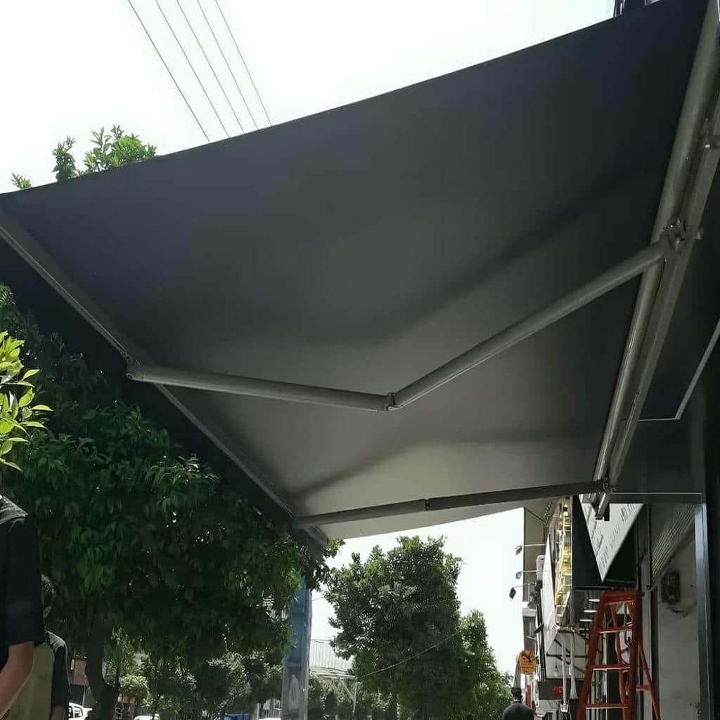 سایبان دوطرفه بندر عباس با پوشش مقاوم