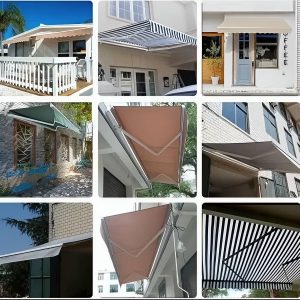 سایبان بازویی بندر عباس با پوشش مقاوم