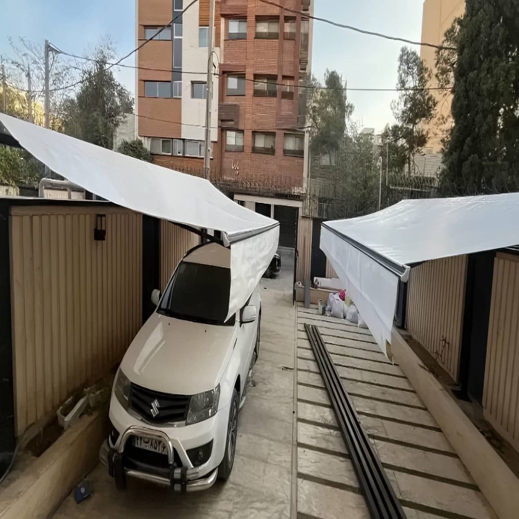 سایبان تاشو بندر عباس ساختار اتوماتیک ورودی