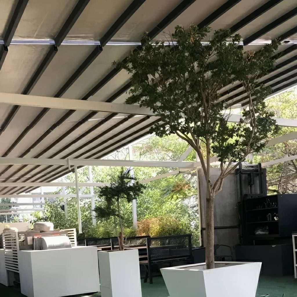 سقف پارچه ای اتوماتیک فضای باز بندر عباس