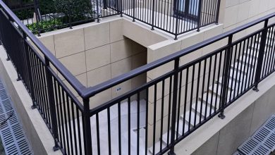 نرده آلومینیومی بالکن سفید بندر عباس