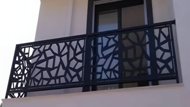نرده پله مدرن فلزی بندر عباس طراحی مینیمال