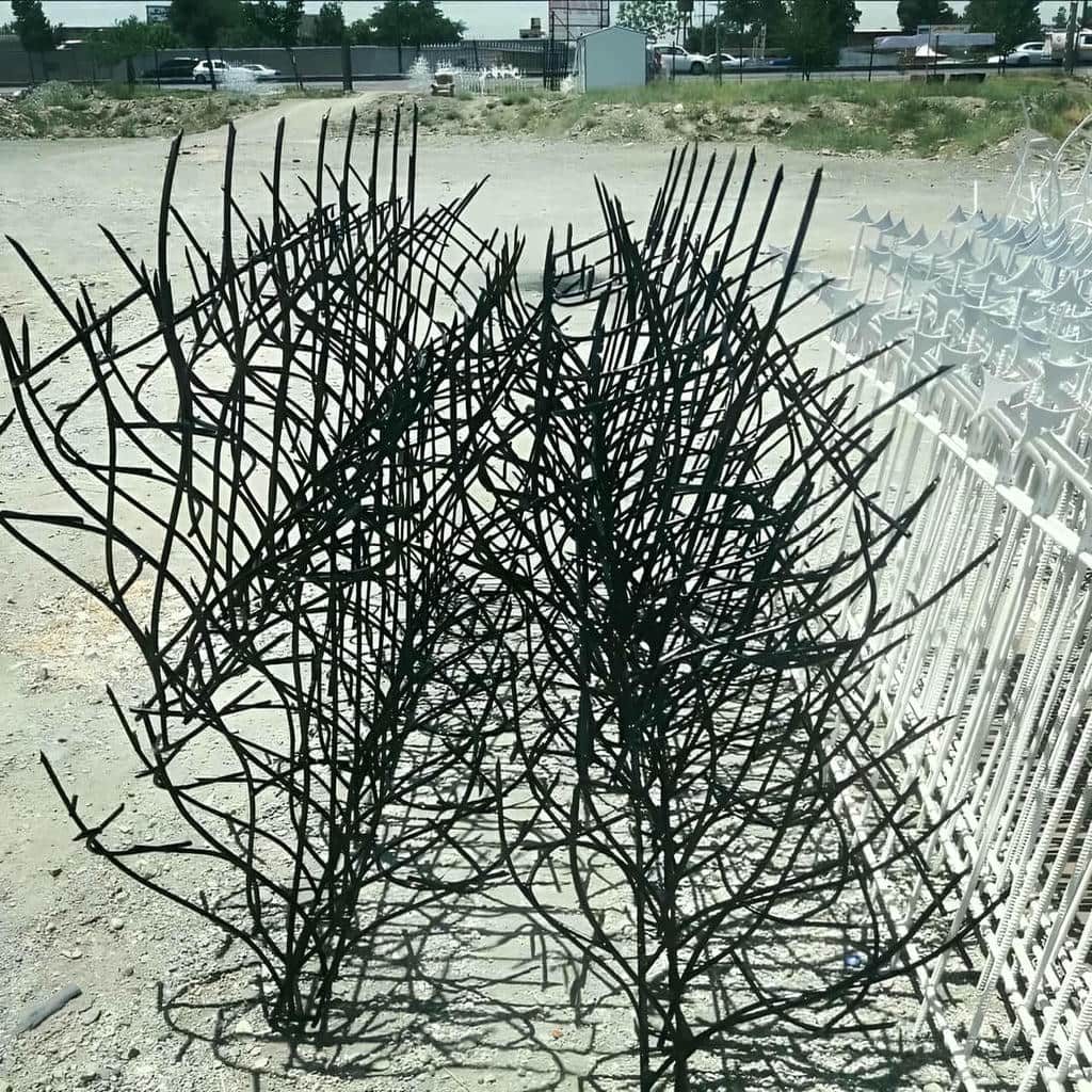 نرده حفاظ دیوار بندر عباس با ساختار فلزی