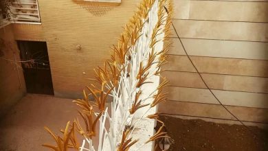 حفاظ لیلیوم بندر عباس با طرح شاخه ای فلزی