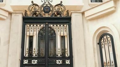 درب لوکس ویلا بندر عباس با نمای مینیمال فلزی