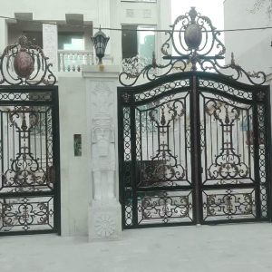 درب حیاط فلزی بندر عباس با طراحی مدرن