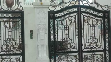 درب حیاط فلزی بندر عباس با طراحی مدرن