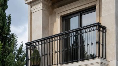 هندریل راه پله بندر عباس با بدنه فلزی مدرن