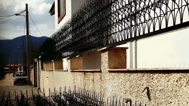 حفاظ آبشاری فلزی در بندر عباس با طراحی منحنی